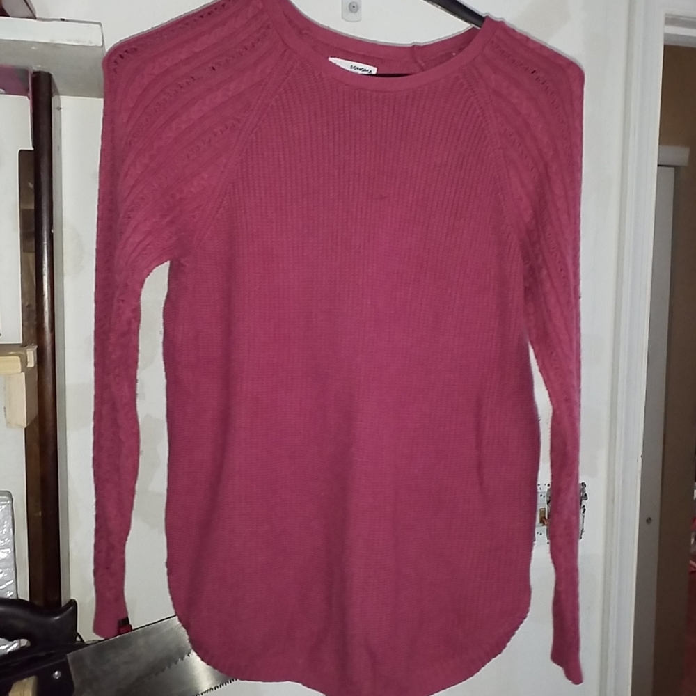 Beautiful plum colored long sleeve sweater